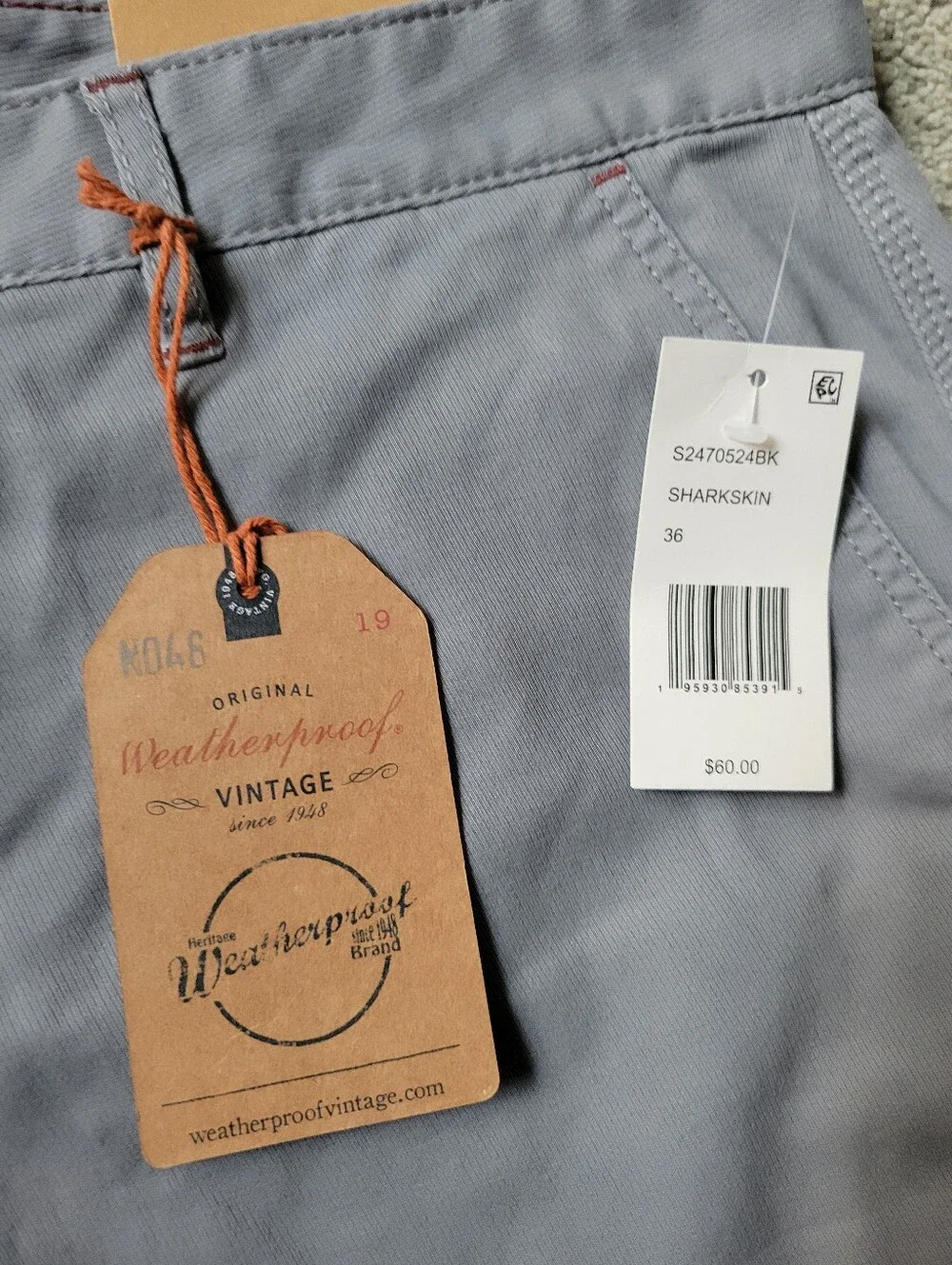 NWT MEN'S WEATHERPROOF SHORTS SZ 36